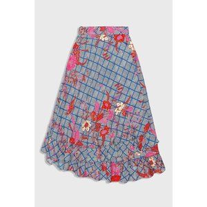 EUC 💗 APIECE APART 100% Silk Chabrol  Feliz Wrap Skirt